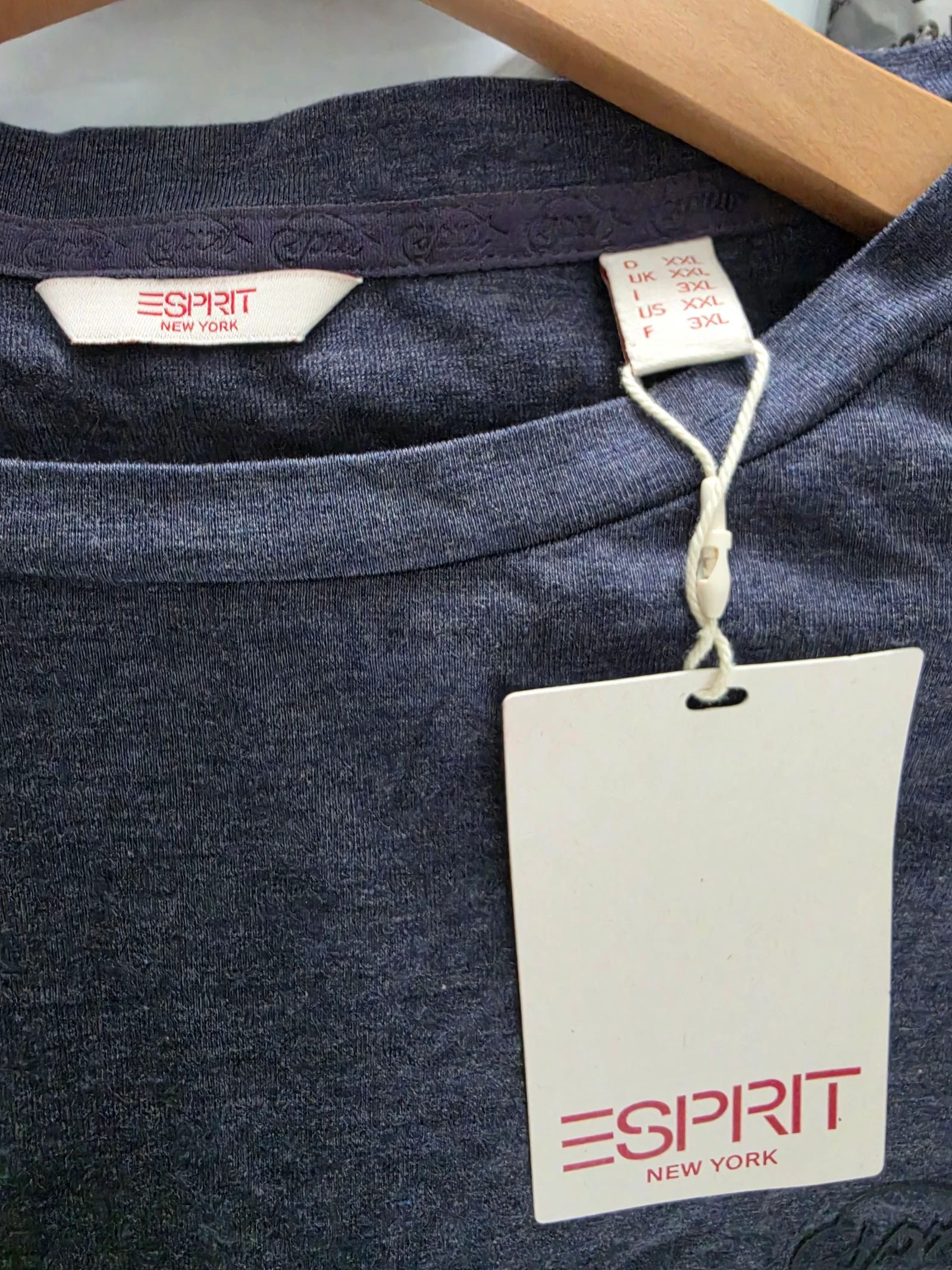 Camiseta manga larga Esprit azul marinho XXL – photo 4
